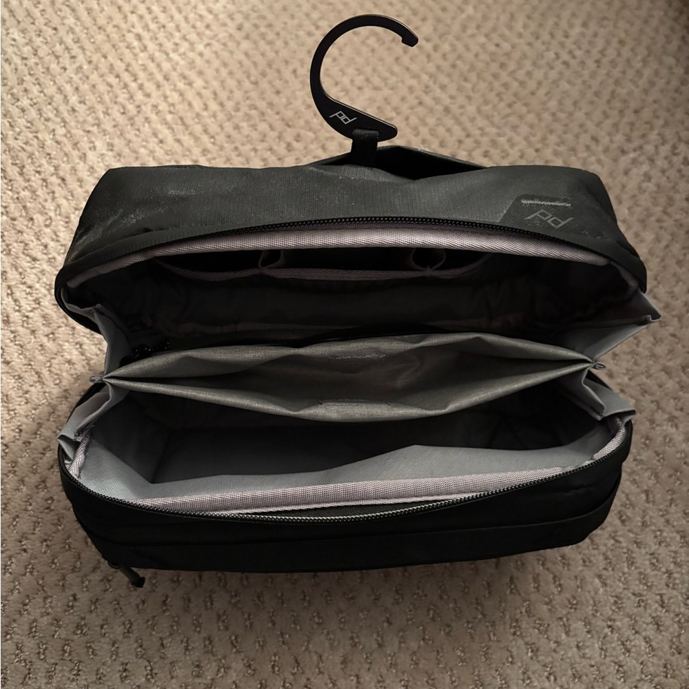 Stylish Black Toiletry Bag for Men